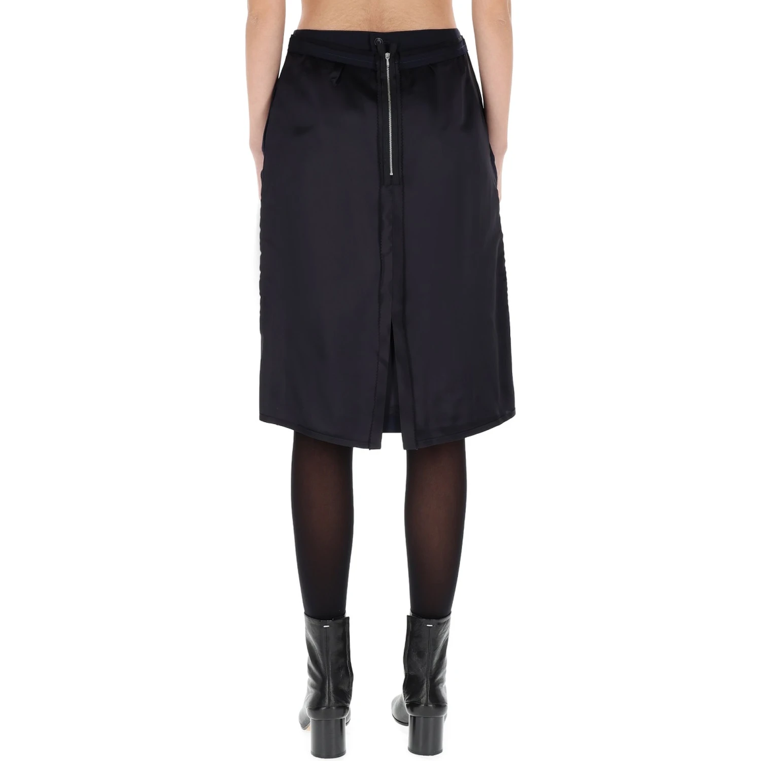MIDI SKIRT WITH ZIPPER DETAIL
