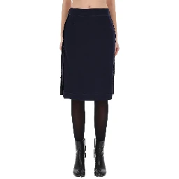 MIDI SKIRT WITH ZIPPER DETAIL