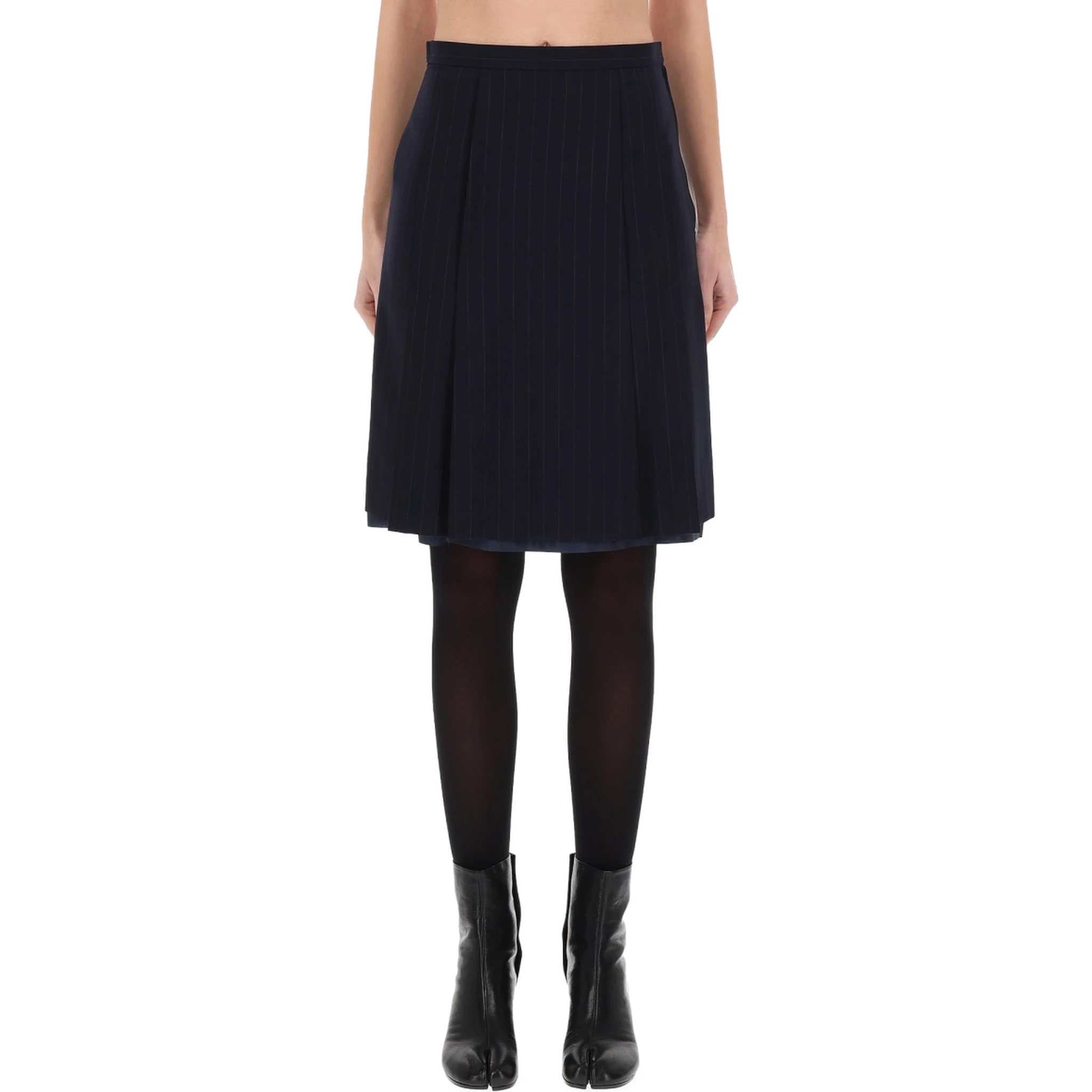 WOOL MIDI SKIRT