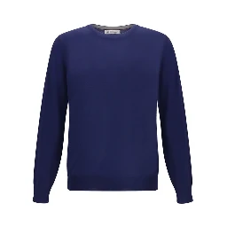 Blue Fleece Wool Sweatshirt