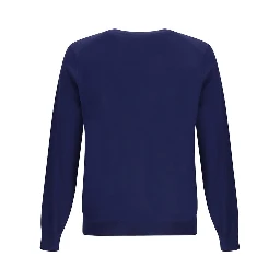 Blue Fleece Wool Sweatshirt