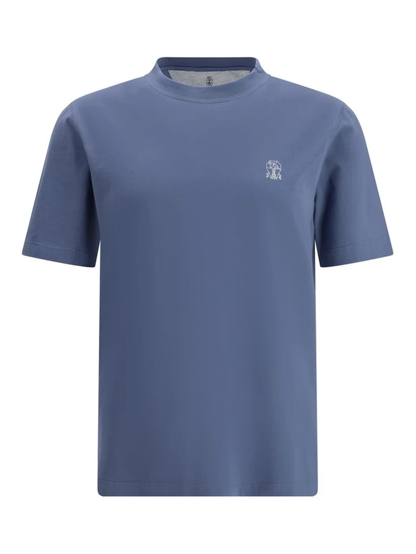 Blue Cotton T-Shirt