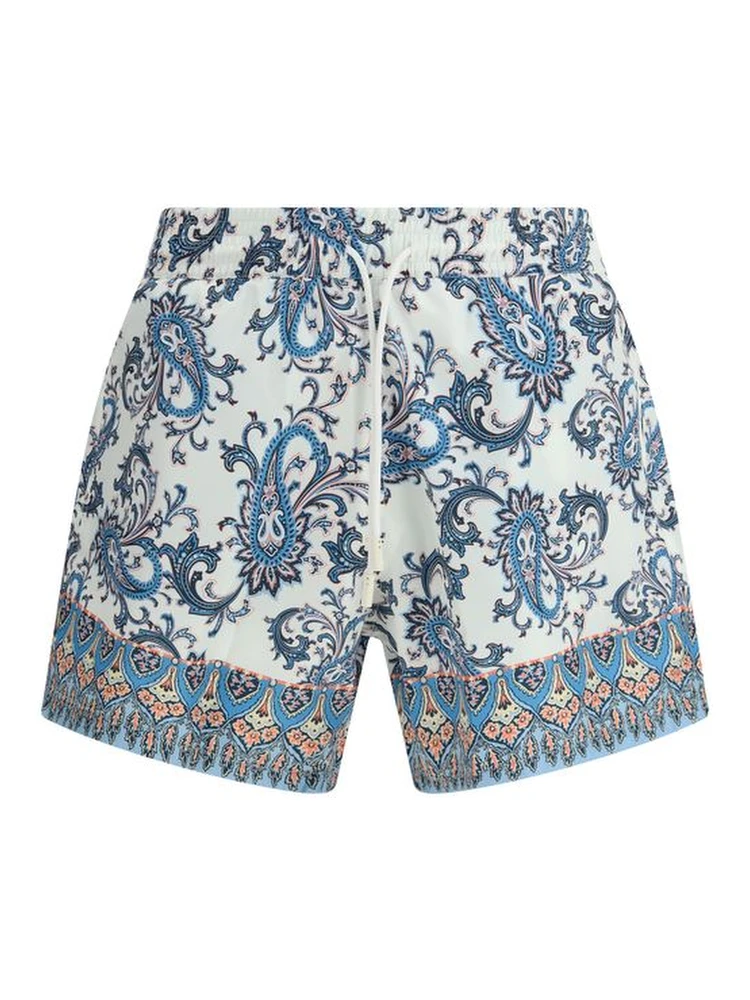 Multicolor Polyester Short And Mini Shorts