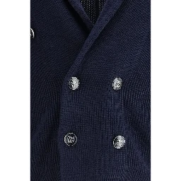 Blue Cotton Cardigan