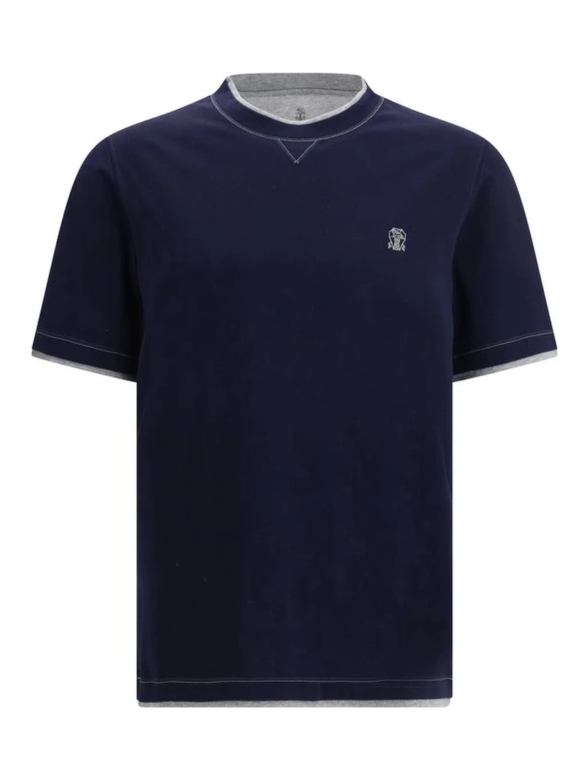 Blue Cotton T-Shirt