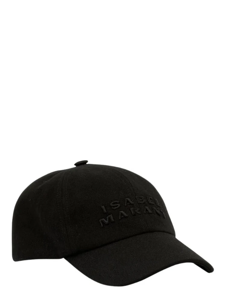 Berretto Tyron In Canvas Con Logo