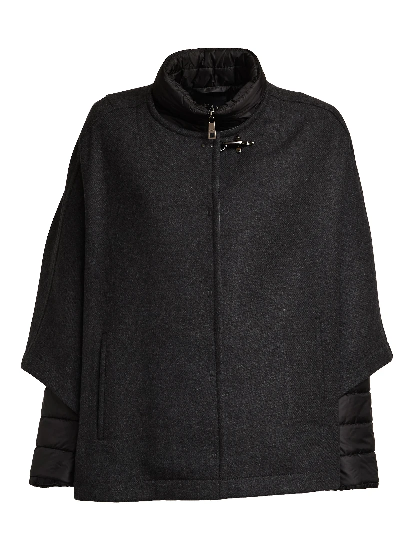 Mantella 3 In 1 Double-Face In Lana Cardata