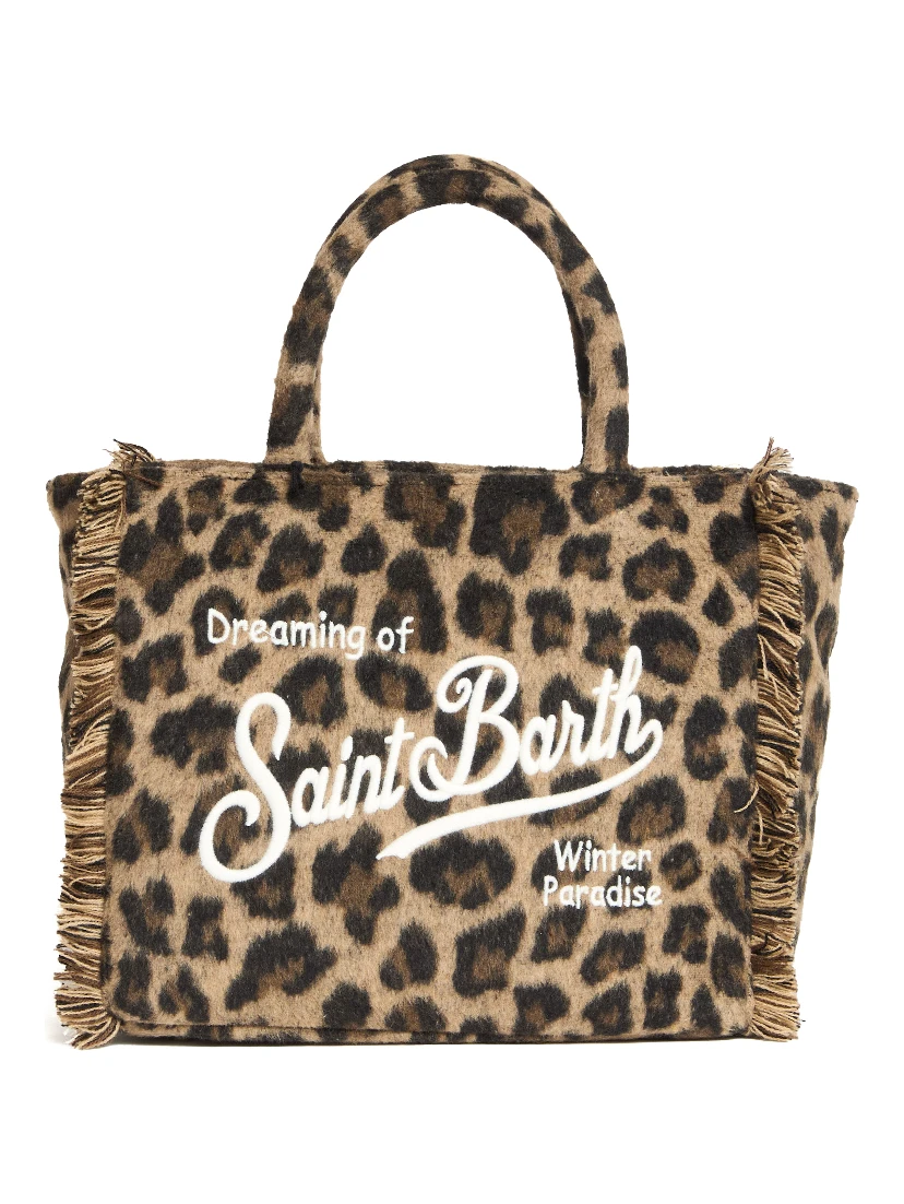 Borsa Colette In Feltro Leopard