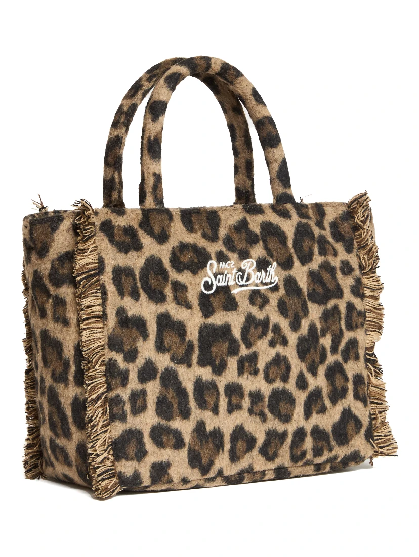 Borsa Colette In Feltro Leopard