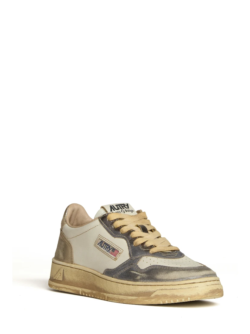 Sneakers Super Vintage Low Old Silver, Platino