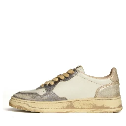 Sneakers Super Vintage Low Old Silver, Platino