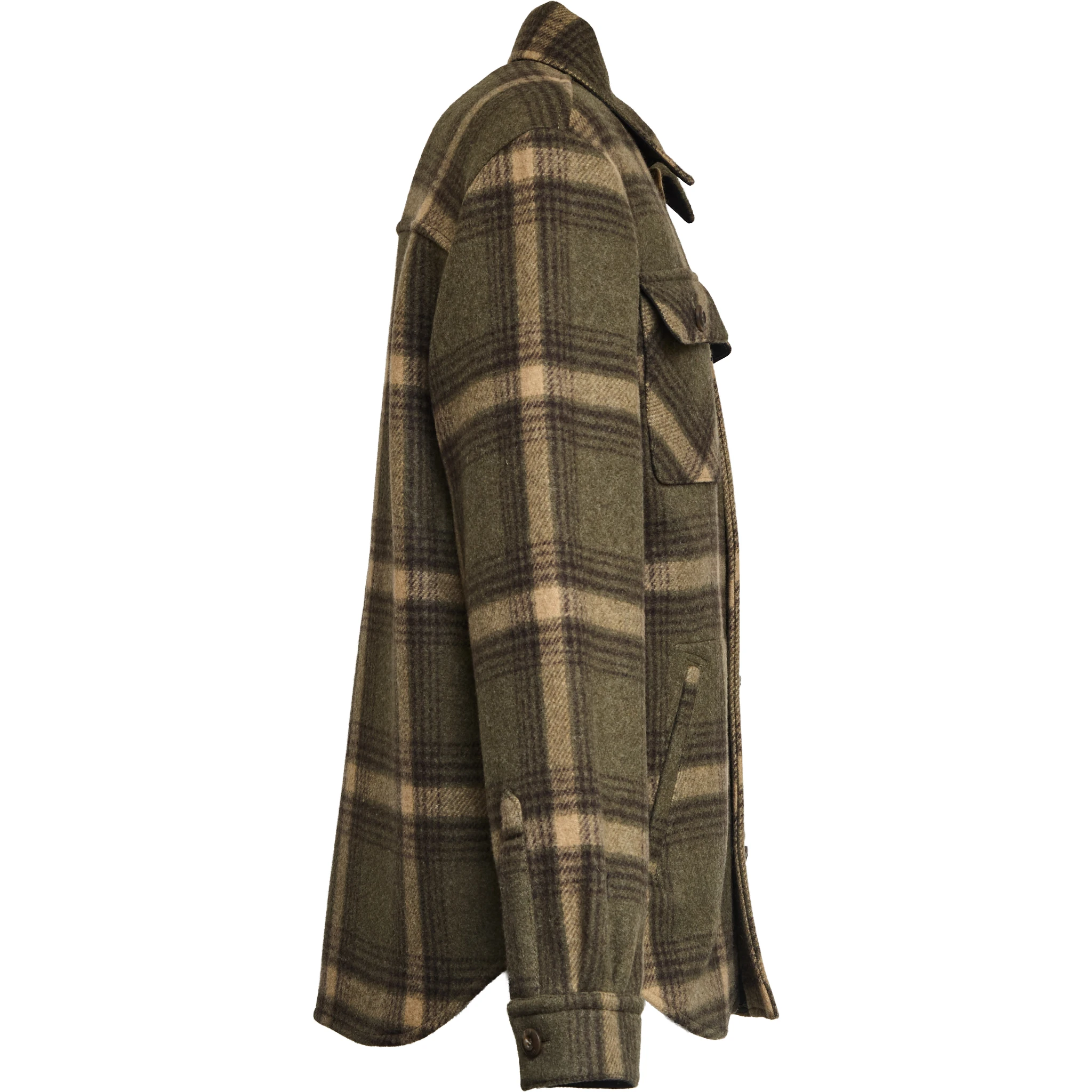 Overshirt Jacket In Panno Scozzese Fay Archive