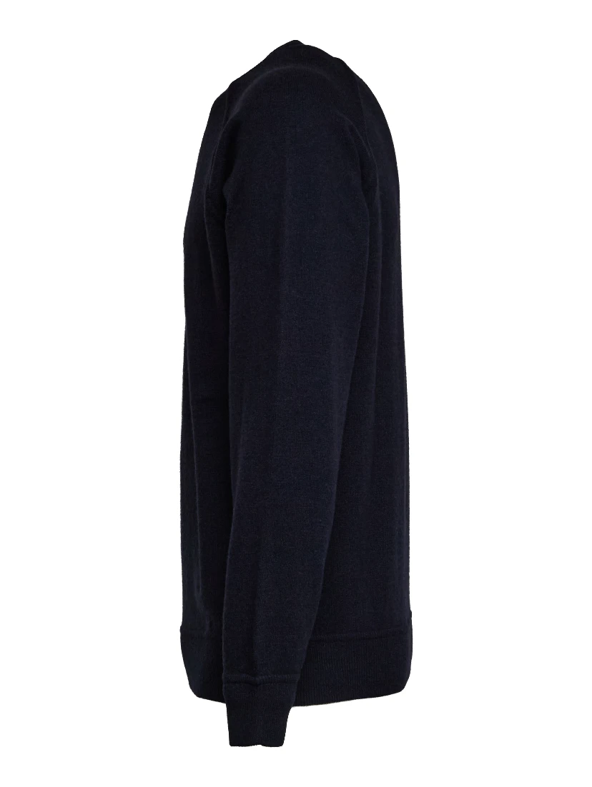 Maglia Felpa Girocollo Raglan In Lana, Cashmere