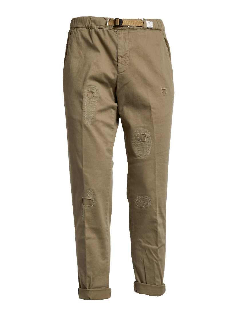 Pantaloni Lunghi Pima Cotton Distressed