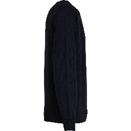 Maglia Felpa Girocollo Raglan In Lana, Cashmere