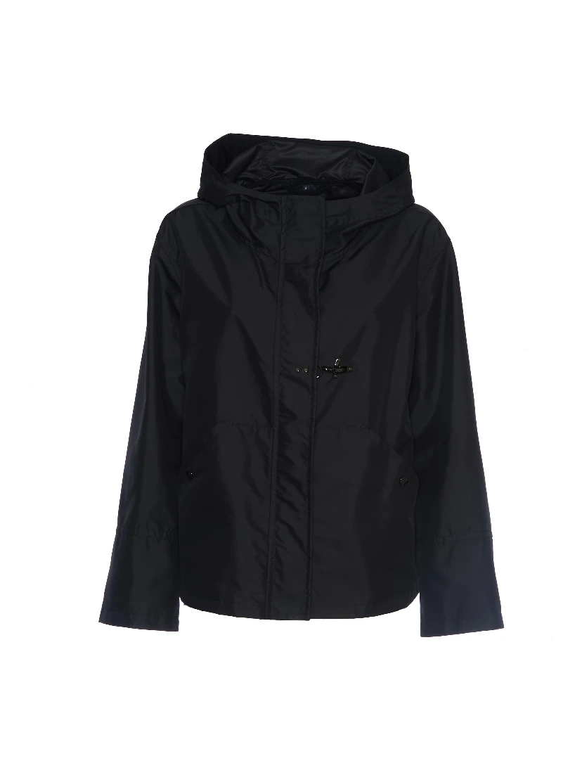 Parka Corto In Popeline Tecnico