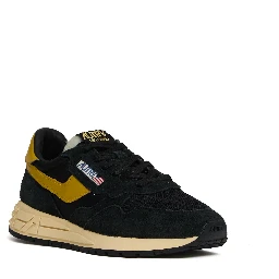 Sneakers Reelwind Low In Nylon E Suede Nero, Giallo