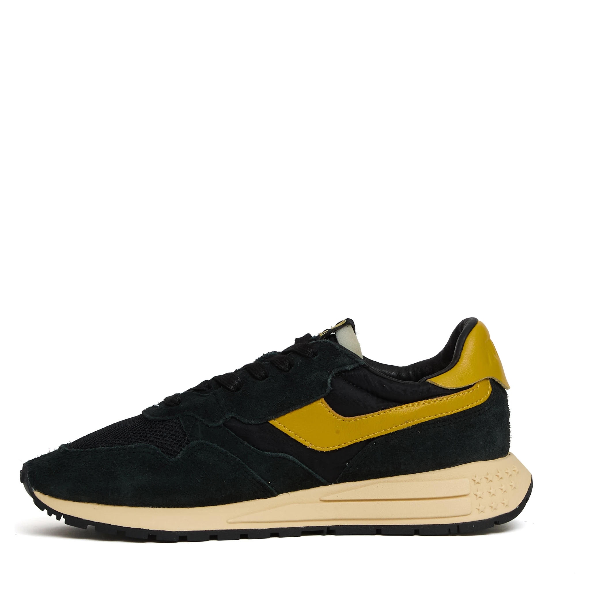 Sneakers Reelwind Low In Nylon E Suede Nero, Giallo