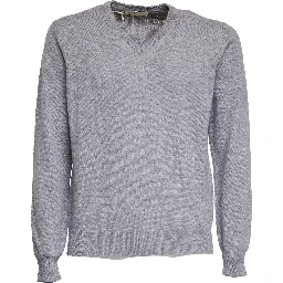 Maglia Scollo V In Lana, Cashmere