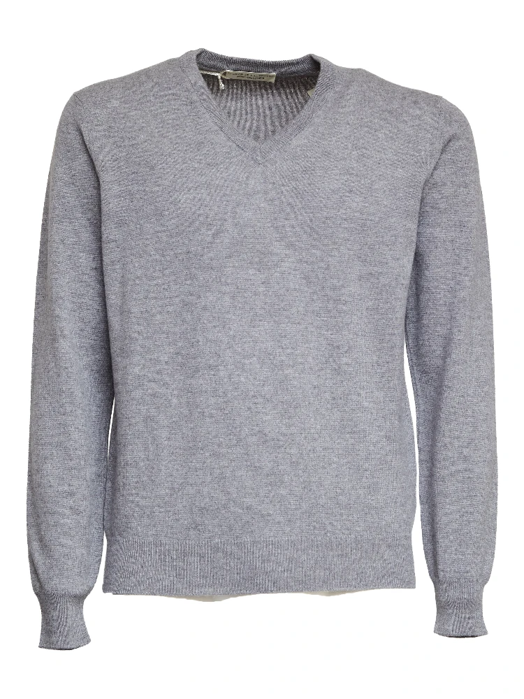 Maglia Scollo V In Lana, Cashmere