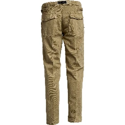 Pantaloni Lunghi Fatigue In Bull Di Cotone