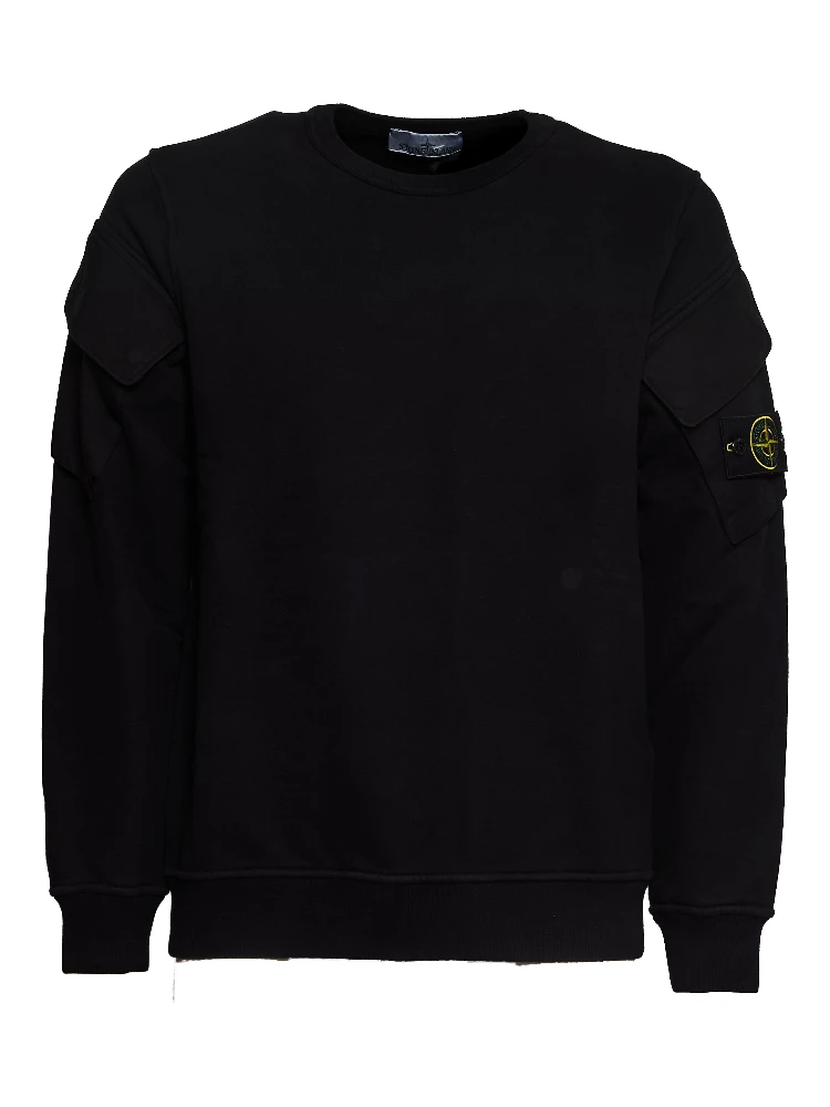 Felpa Girocollo Brushed Organic Cotton Fleece