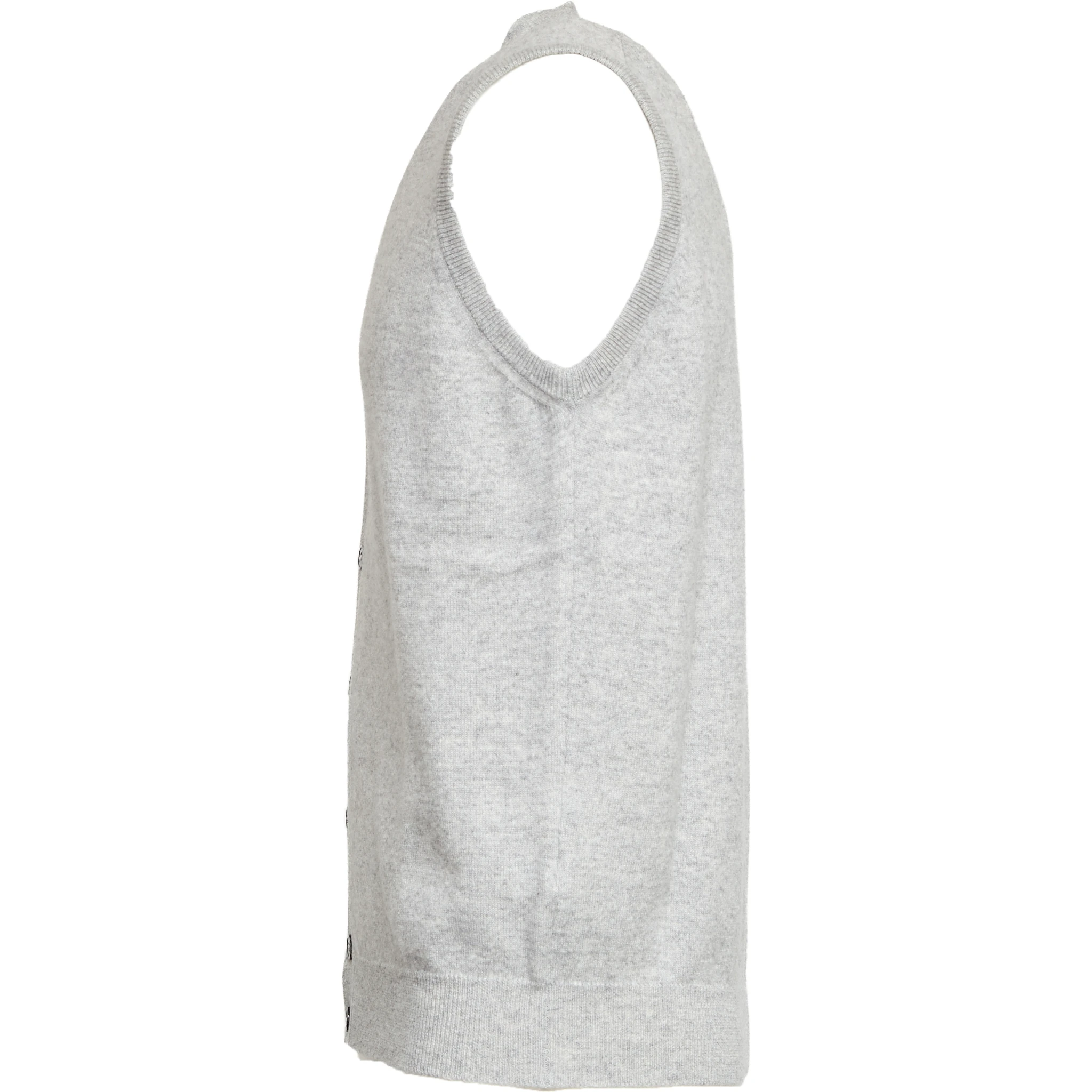 Gilet Con Bottoni In Lana, Cashmere