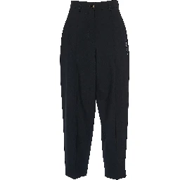 Pantaloni Dritti Con Ricamo