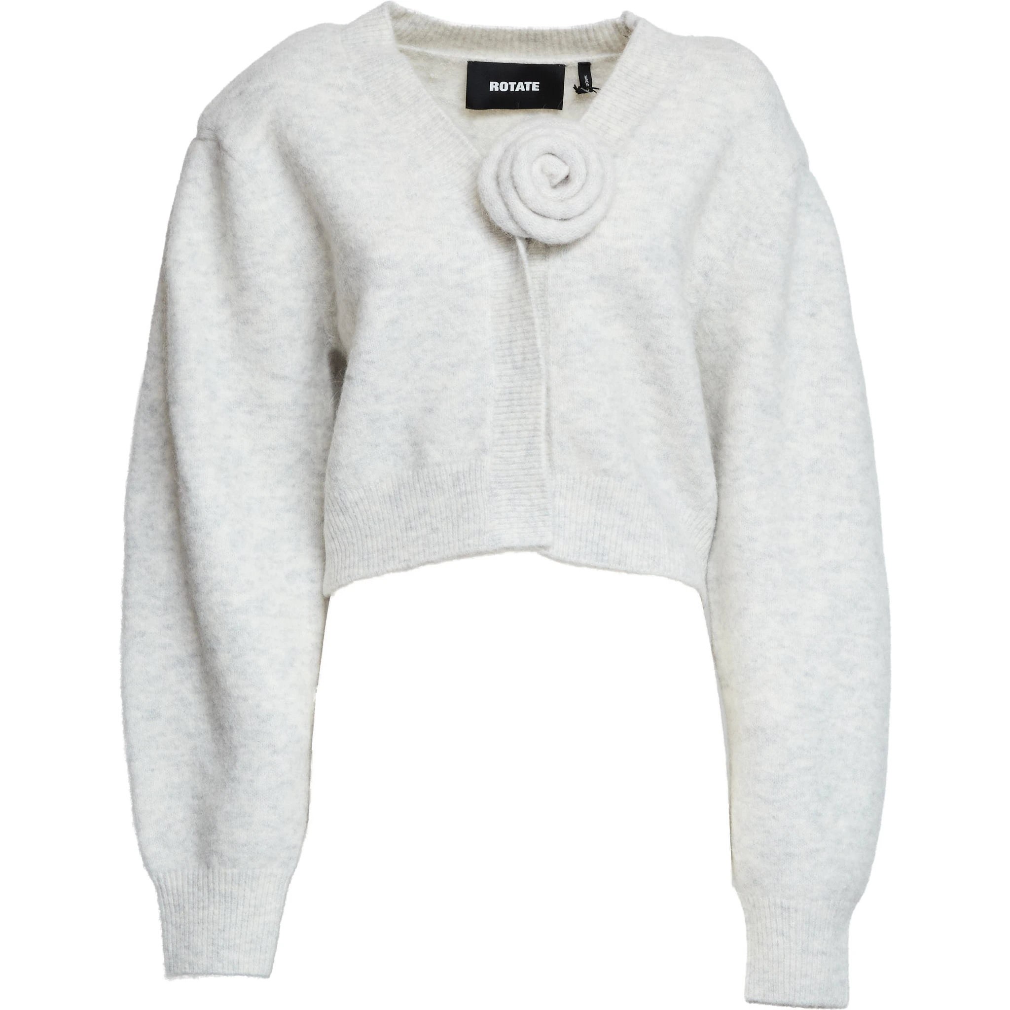 Cardigan Florina Lavorato A Maglian Con Maniche A Sbuffo