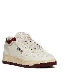 Sneakers Med-Way Mid In Pelle Syrah, Marsh