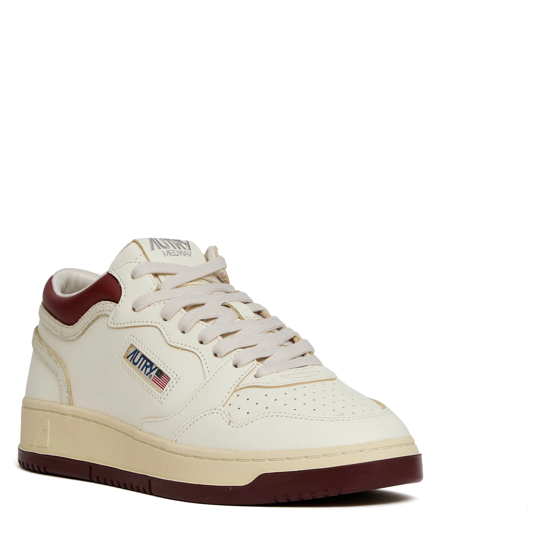 Sneakers Med-Way Mid In Pelle Syrah, Marsh