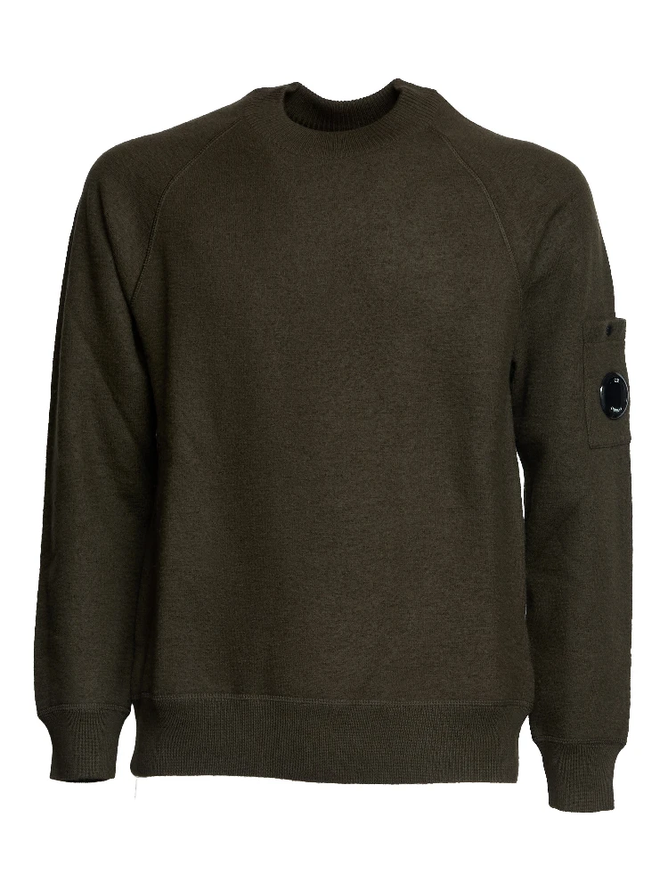 Merino Wool Felted Crew Neck Knit