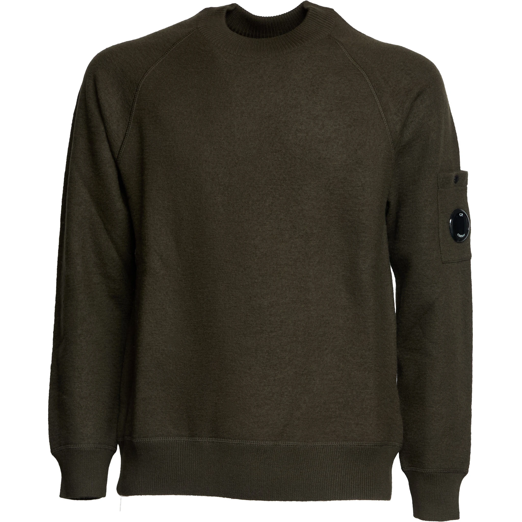 Merino Wool Felted Crew Neck Knit