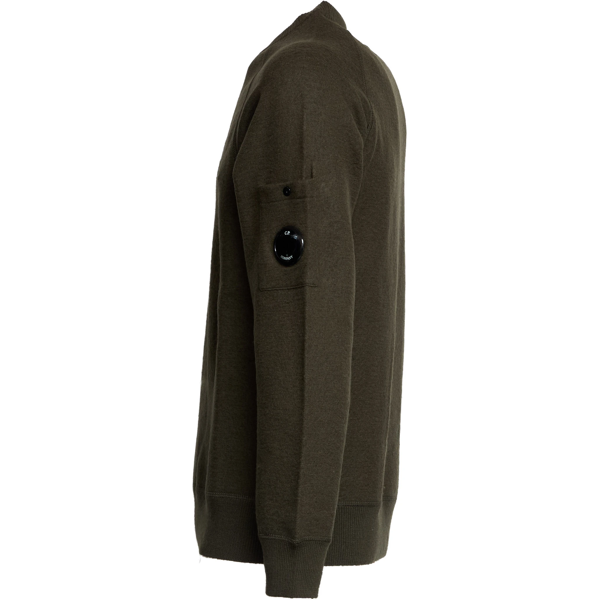 Merino Wool Felted Crew Neck Knit