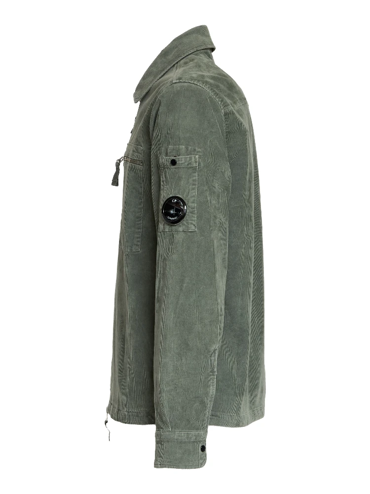 Corduroy Lens Zipped Overshirt alternative