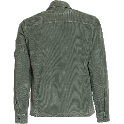 Corduroy Lens Zipped Overshirt