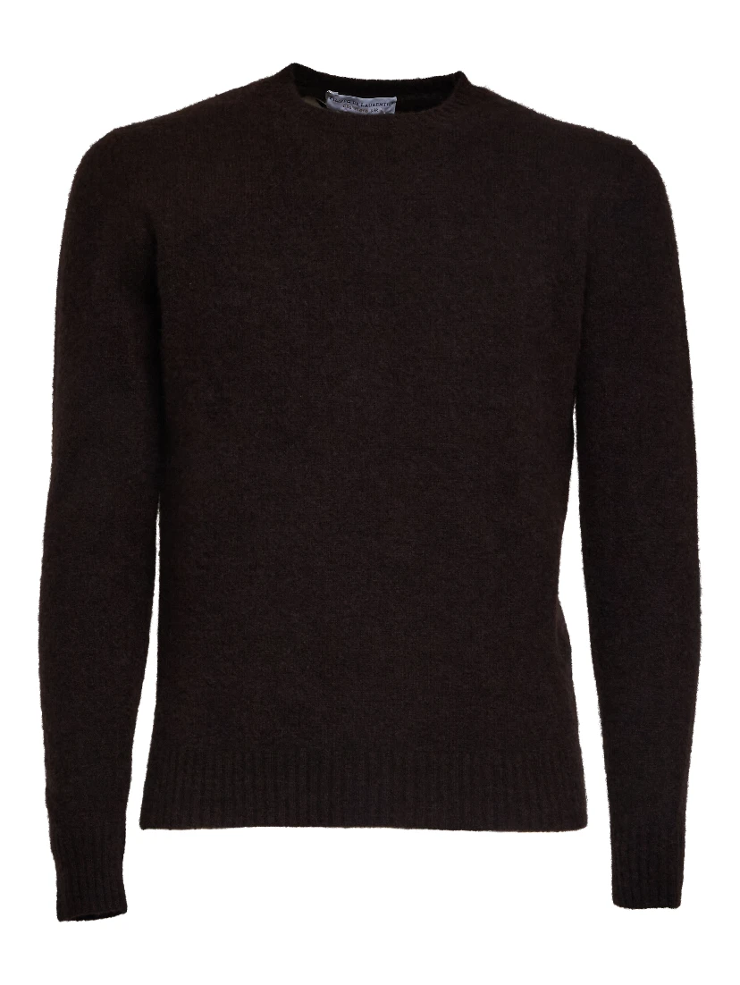 Maglia Girocollo In Seta, Cashmere