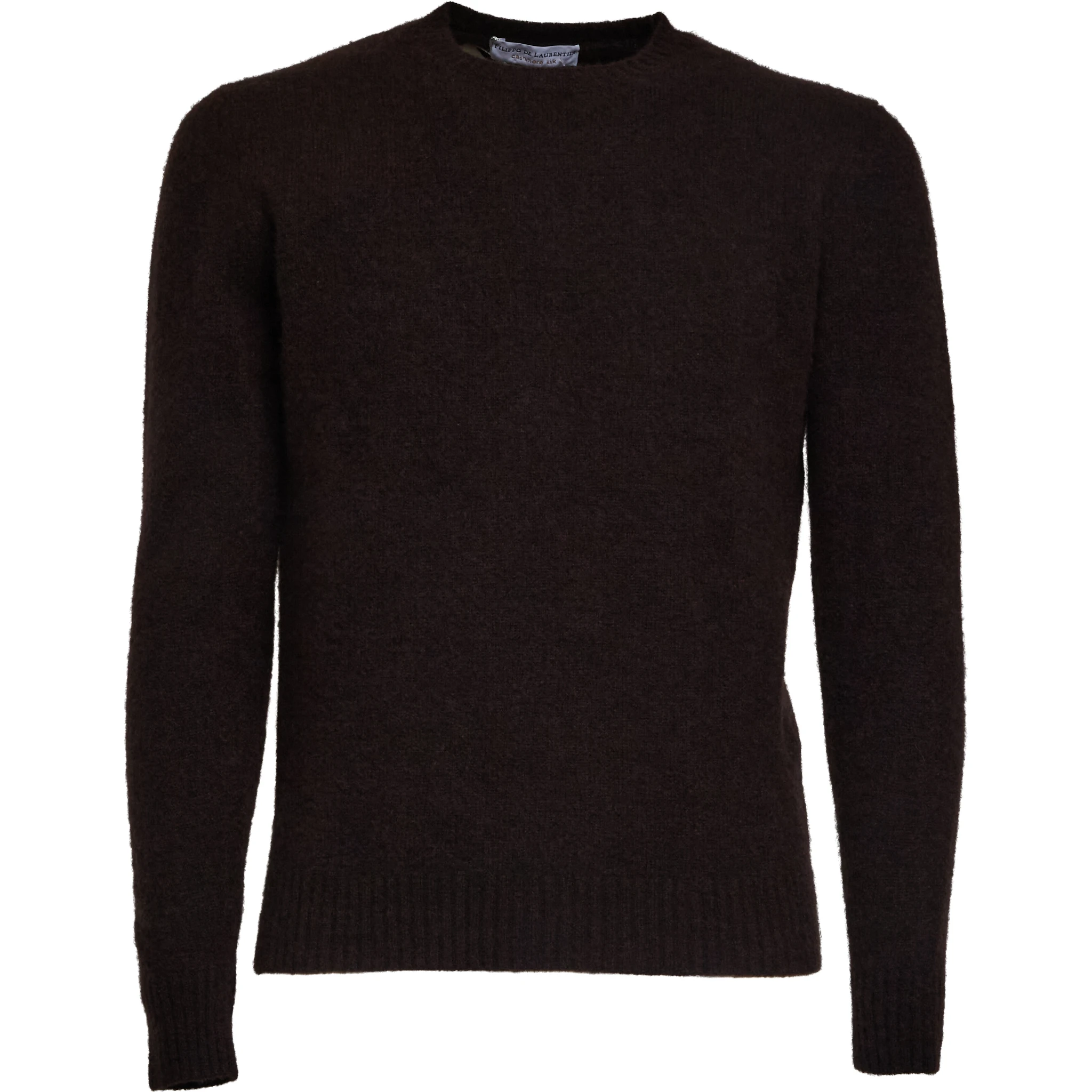 Maglia Girocollo In Seta, Cashmere