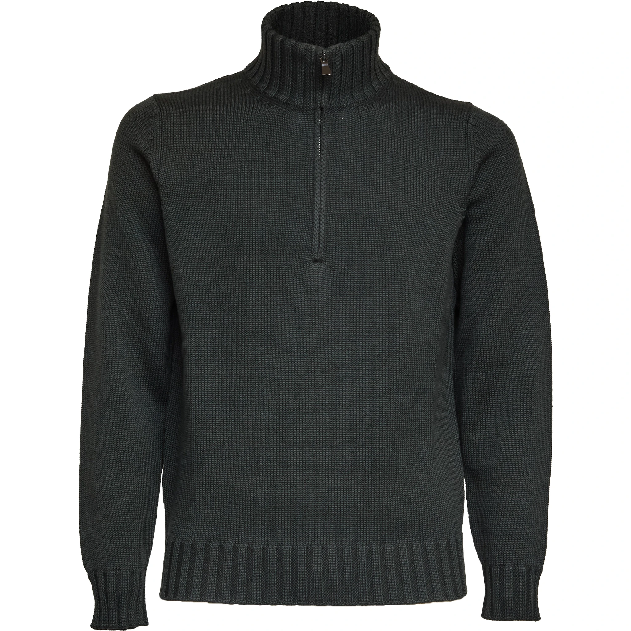 Maglia Mezza Zip In Lana Merino