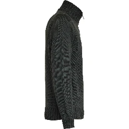 Maglia Mezza Zip In Lana Merino