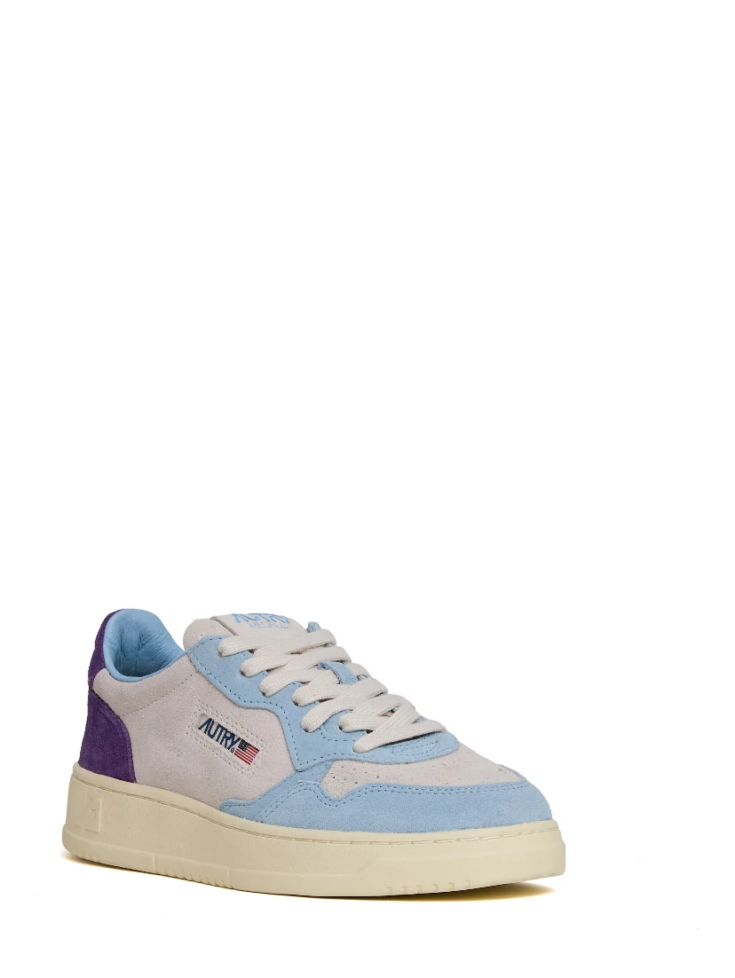 Sneakers Medalist Low Tricolor In Suede Patridge, Mauve