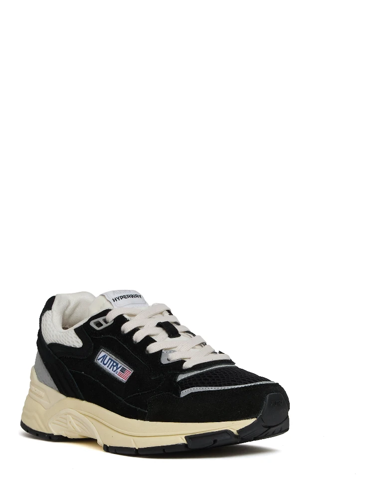 Sneakers Hyperway In Mesh E Suede Nero, Argento alternative