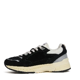 Sneakers Hyperway In Mesh E Suede Nero, Argento
