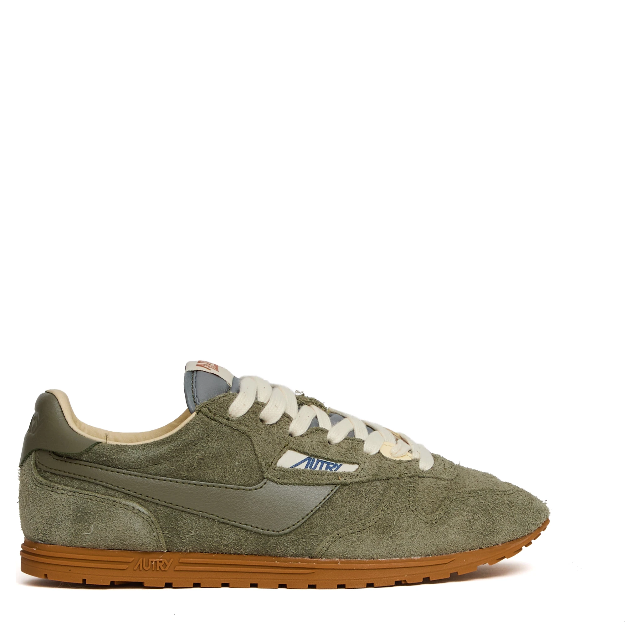 Sneakers Windspin Low In Suede, Pelle Moss