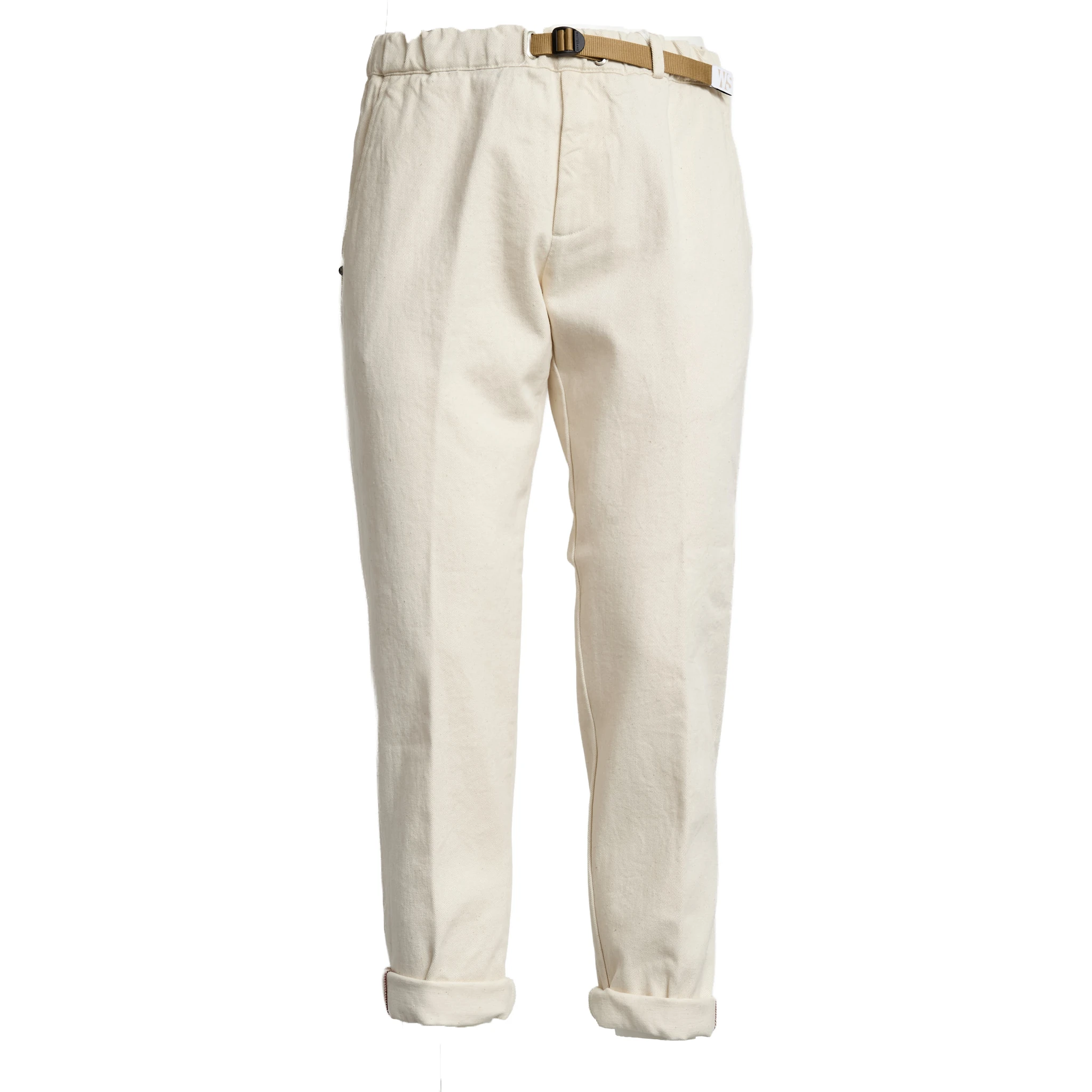 Pantaloni Lunghi In Denim Ecrù