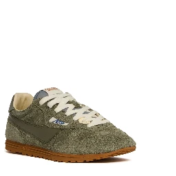 Sneakers Windspin Low In Suede, Pelle Moss