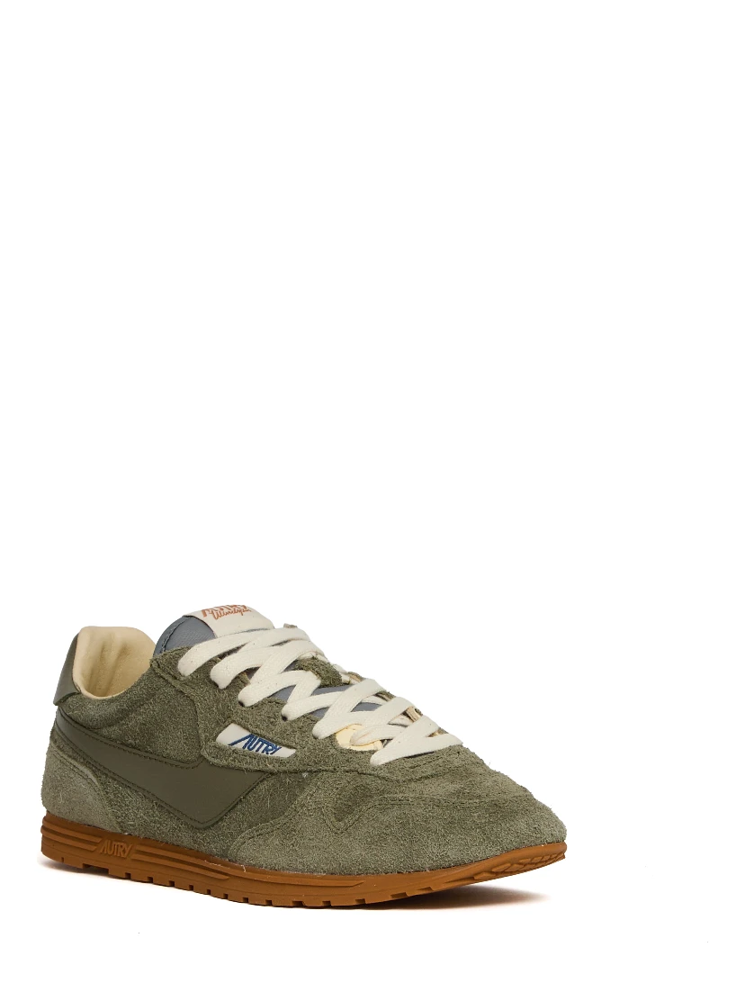 Sneakers Windspin Low In Suede, Pelle Moss