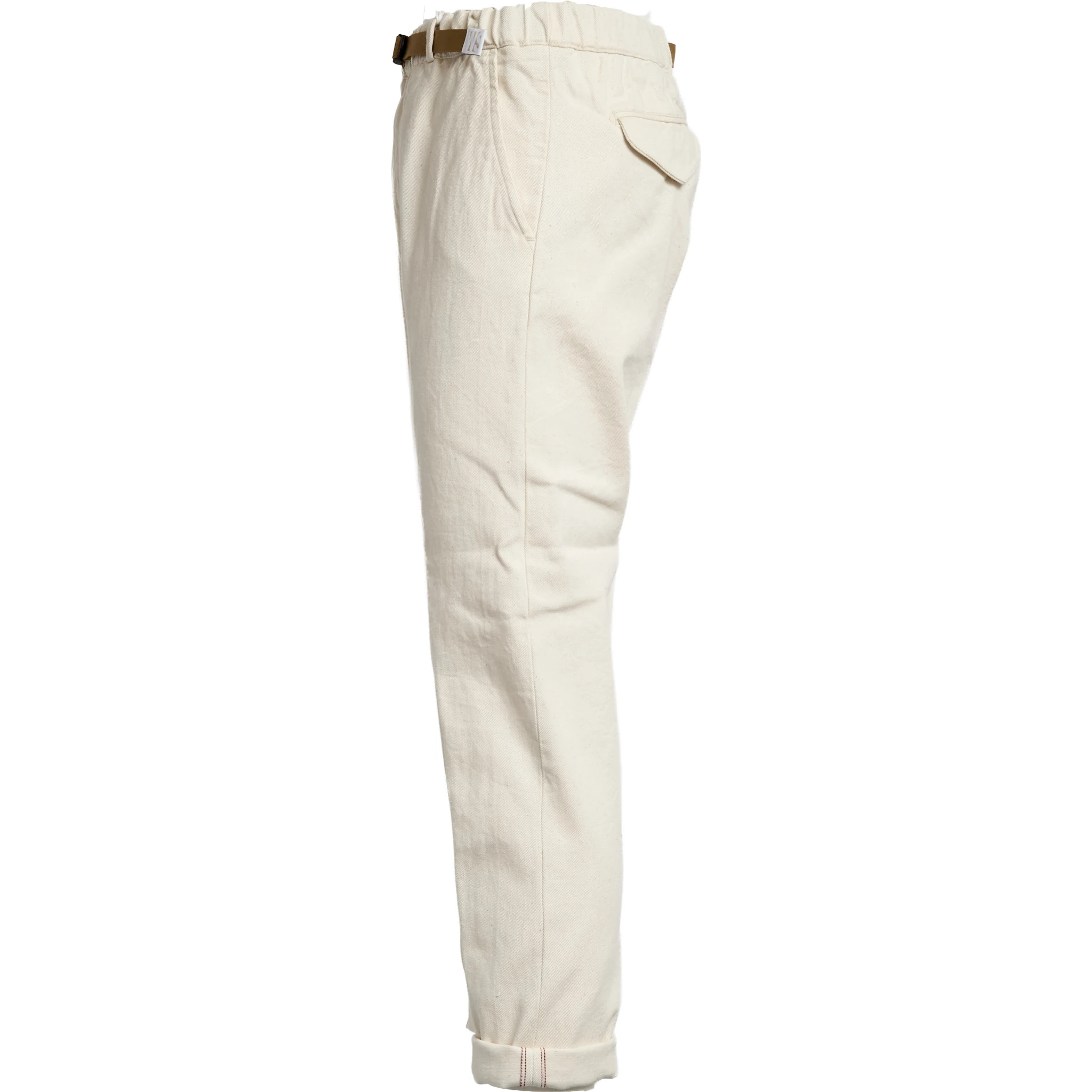 Pantaloni Lunghi In Denim Ecrù