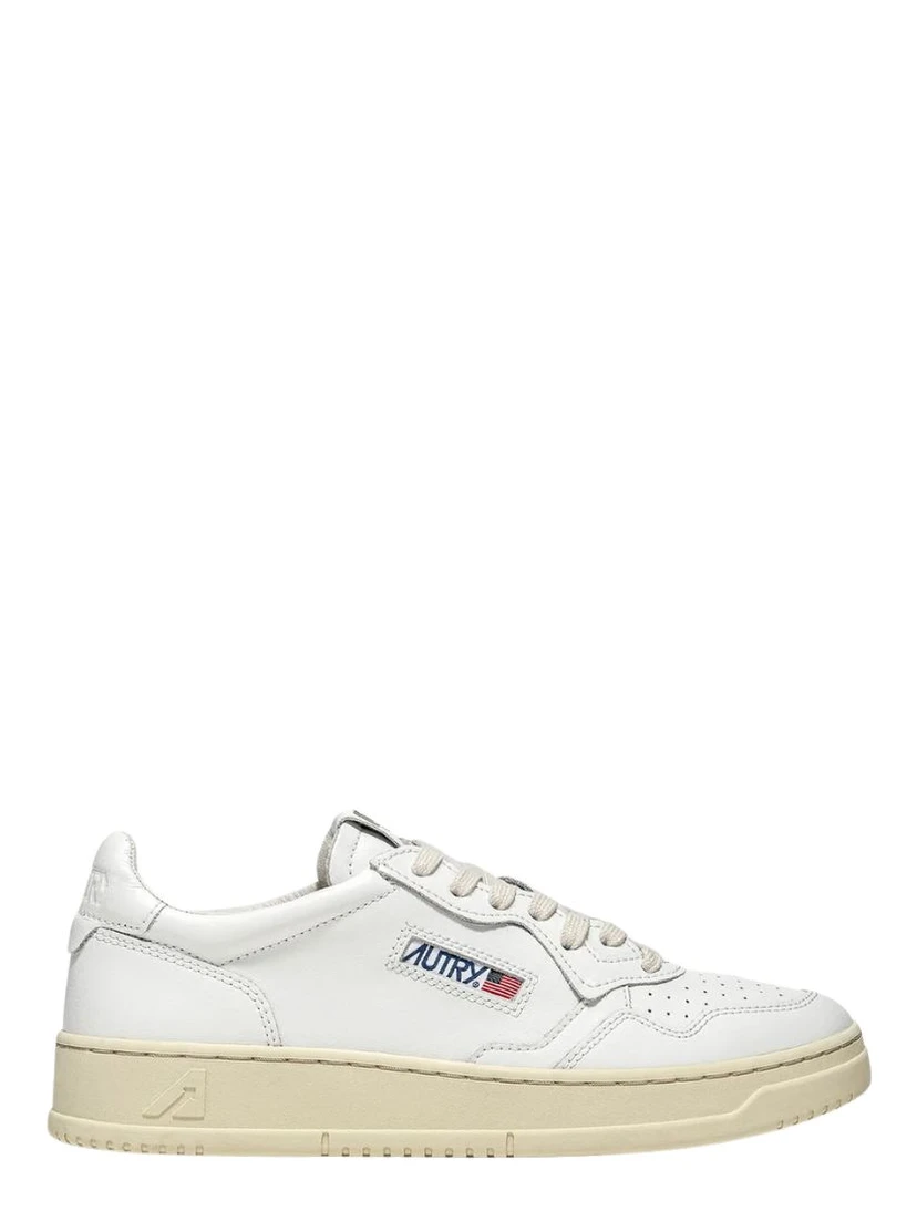 Sneakers Medalist Low In Pelle Bianca