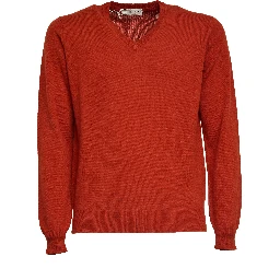 Maglia Scollo V In Lana, Cashmere